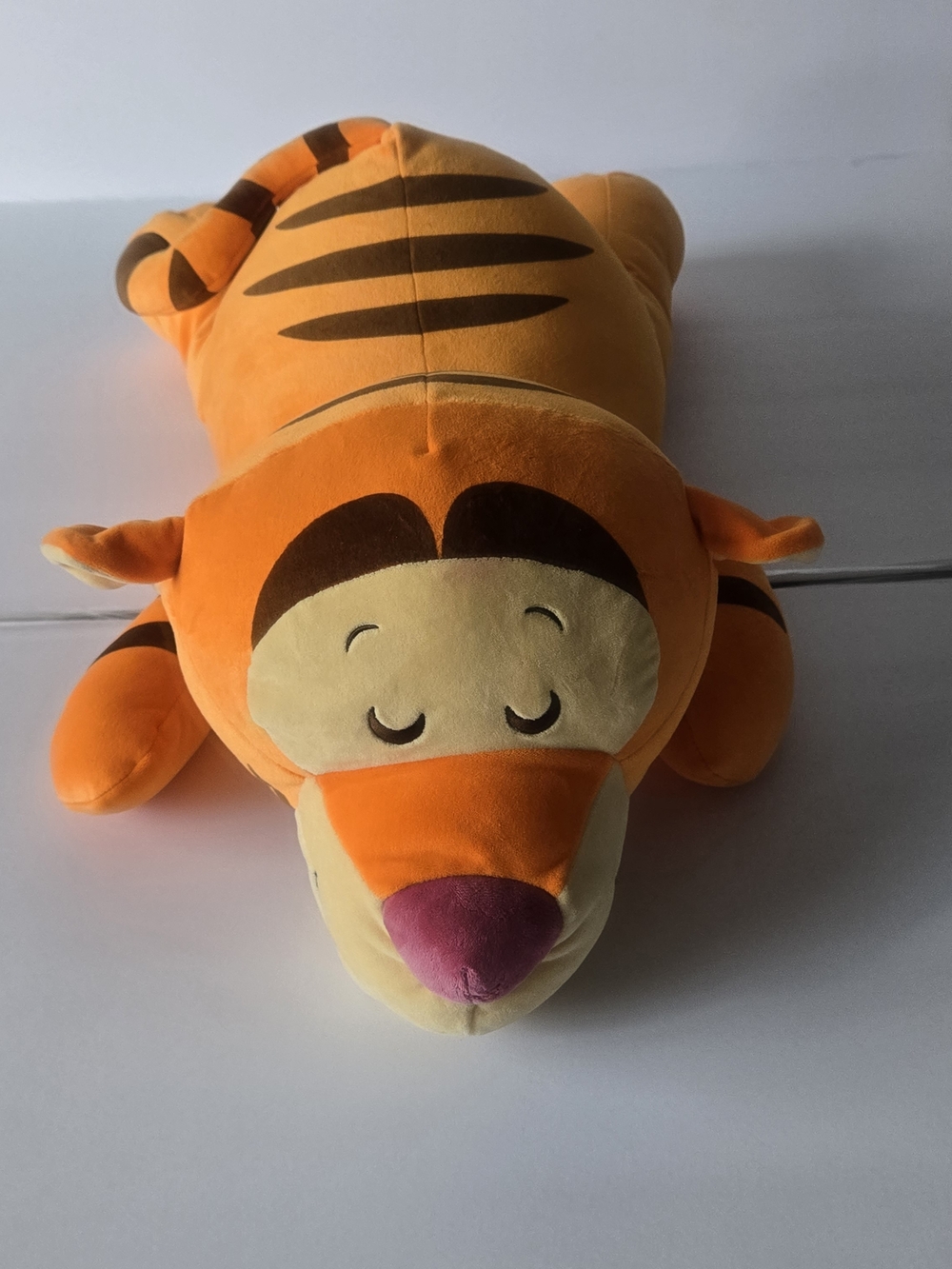 Disney Tigger Plush Pillow - Bright Orange and Cream with Pink Nose